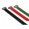Стяжки для кабеля Hama H-20538 на "липучке" с пряжкой Hook & Loop Cable Ties 250мм 9шт. красный, зел