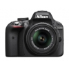 PhotoCamera Nikon D3300 KIT black 24.2Mpix 18-55VR 3" 1080p SD Набор с объективомEN-EL14 (VBA390K001)