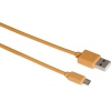 Кабель Hama для мобильных телефонов данных USB A-micro B (m-m), длина 1 м, оранжевый (00115913)