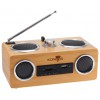 Акустическая система Konoos KBS-01, натуральный бамбук, FM-радио ,считыватель SD, USB- карт, встр. аккумулятор