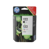 Комплект картриджей HP CR340HE (№122) (CH561HE + CH562HE) черный+ цветной   Deskjet 2050