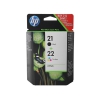 Комплект картриджей HP SD367AE (№21) (C9351АE + C9352AE) черный+ цветной   3920/3940/PCS1410