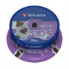 Диск DVD+R Verbatim 4.7Gb 8x Cake Box Digital Movi (25шт) (43767)
