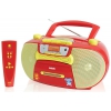Аудиомагнитола BBK BX111UC красный/желтый 4Вт/CD/CDRW/MP3/FM(dig)/USB