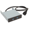 Аксессуар Chieftec MUB-3002 , внешние 2 x USB 3.0 в отсек 3.5"