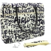 Сумка Defender Graffiti <06002>  (полиэстер, сине-бежевая, 15-17")