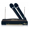 Микрофон радио Ritmix RWM-220 черный беспроводные 2 шт в комплекте (15115700)
