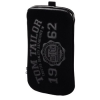 Чехол Tom Tailor для мобильных телефонов Soft Pouch черный размер M 12,3х6,4х1см велюр (00122614)