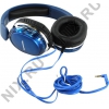 Наушники с микрофоном Panasonic RP-HX350ME-A <Blue>  (шнур 1.2м)
