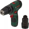 Дрель-шуруповерт ударная Bosch PSB 10.8 Li-2 аккум. патрон:быстрозажимной (кейс в комплекте) (0603983921)