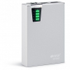 Внешний аккумулятор Hiper Mobile Power 10000 mAh silver Емкость 10000 мА-ч, 1x USB 5В 1А, 1x USB 5В 2.1А, карт ридер SD, LED фонарик.