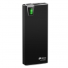 Внешний аккумулятор Hiper Power Bank 20000 мА-ч черный 20000 мА-ч, 1x USB 5В 1А, 1x USB 5В 2.1А, карт ридер SD, LED фонарик.