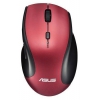 Мышь Asus WT415 красный оптическая (1600dpi) беспроводная USB2.0 для ноутбука (5but) (90XB0170-BMU030)