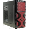 Miditower INWIN IW-MG136 <Black&Red> ATX 600W  (24+2x4+6пин) <6065173/6105547>