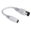 Переходник Hama XT/AT-PS/2 (DIN(m)-miniDIN(f)) 0.15m серый (H-42050)