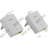 D-Link <DHP-209AV /A1A> Powerline AV Mini Starter Kit (2 адаптера,  1UTP  10/100Mbps,  200Mbps)