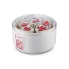 Йогуртница Maxwell MW -1430 (W) ( 20 Вт.  Функция  on/off.  Нагревательный элемент PTC для поддержания постоянной температуры.  5 стеклянных баночек д (MW-1430 (W))