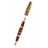 Ручка перьевая Visconti Alchemy gold корпус красная смола золото 750пр два пера F,M (VS-729)