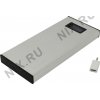 Аккумулятор Ross&Moor PB-MS010 <Silver> (2xUSB  2.1A, 12000mAh, Li-Pol)