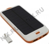 Аккумулятор Ross&Moor PB-SS003 (2xUSB 2.1A, 10000mAh, фонарь,  солнечная  панель,  Li-Pol)