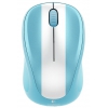 Мышь Logitech M235 синий/белый оптическая (1000dpi) беспроводная USB для ноутбука (2but) (910-004027)
