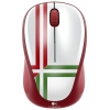 Мышь Logitech M235 белый/красный/зеленый оптическая (1000dpi) беспроводная USB для ноутбука (2but) (910-004036)