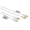 Кабель Hama H-78463 USB 2.0 A-B (m-m) 3.0 м позолоченные контакты экранированный 3зв белый (00078463)