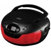 Аудиомагнитола Supra BB-CD120U черный/красный 2.4Вт/CD/CDRW/MP3/FM(an)/USB