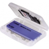 Футляр Hama H-49924 для карт памяти 6в1: SD/MMC/CF/D/SM/MStick пластик прозрачный  (00049924)