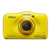 PhotoCamera Nikon CoolPix S32 yellow 13.2Mpix Zoom3x 2.7" 1080 26Mb SDHC CMOS el KPr/DPr/WPr/защищенная,+рюкзакEN-EL19 (VNA583K001)