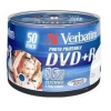 Диск DVD+R Verbatim 4.7Gb 16х Printable Cake Box (1шт) (50) (43512)