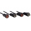 Кабель аудио Hama 2хRCA (m)/2хRCA (m) 0.75м. черный (00122271)