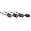 Кабель аудио Hama 2хRCA (f)/2хRCA (m) 5м. черный (00122278)