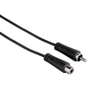 Кабель аудио Hama 1хRCA (m)/1хRCA (f) 3м. черный (00122281)