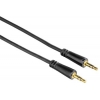 Кабель аудио Hama Jack 3.5 (m)/Jack 3.5 (m) 1.5м. Позолоченные контакты черный (00122318)