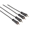 Кабель аудио Hama 2хRCA (m)/2хRCA (m) 3м. черный (00122273)
