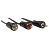 Кабель аудио Hama Jack 3.5 (m)/2хRCA (m) 1.5м. черный (00122295)