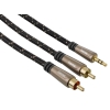 Кабель аудио Hama 2хRCA (m)/Jack 3.5 (m) 3м. Позолоченные контакты 5зв (00122306)