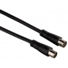 Кабель антенный Hama Coax (m)/Coax (f) 1.5м. черный (00122408)