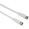 Кабель антенный Hama F-TV(m)/F-TV(m) 5м. белый (00122436)