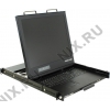 Procase <Duos19> 1U выдвижная Dual Rail PS/2 USB консоль с LCD 19" для  переключателей KVM