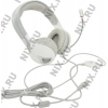 Наушники с микрофоном Qcyber NEON <GH-7000 White>(с  регуляторомгромкости,  шнур  2.9м)