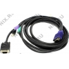Procase <KE-150> Кабель для KVM  переключателей  (PS/2+PS/2+USB+VGA15M,  5м)