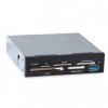 Картридер <All-in-1> USB 3.0 internal 3.5" Black + USB 3.0 port, Ginzzu OEM (GR-156UB)