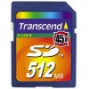 TRANSCEND <TS512MSD45> SECUREDIGITAL (SD) MEMORY CARD 512MB 45X