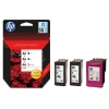 Картридж HP F6T40AE (HP 46) для 2020hc (CZ733A),  2520hc (CZ338A), 4729. Чёрный (2 шт) + трёхцветный. 1500*2+750 страниц.