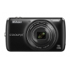 PhotoCamera Nikon CoolPix S810c black 16Mpix Zoom12x 3" 1080p microSDHC CMOS 1x2.3 IS opt+el 1minF 1.8fr/s 30fr/s HDMI WiFi + 16GB Micro SD NikonLi-Ion (VNA461K001)