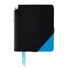 Записная книжка Cross Jot Zone Large (AC273-3L) черный/ярко-синий 160стр. в линейку в компл.:ручка 25.4х19см