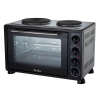 Мини-печь TESLER EOGP-3000 BLACK 3100Вт, 2 конфорки Левая - 1000 Вт Правая - 600 Вт, 30л,  100 - 230°С