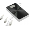 Аккумулятор KS-is Power Bank KS-245 Black (2xUSB 2.1A, 13800mAh, 3 адаптера,  фонарь, Li-lon)